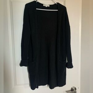Downeast Black Long Cardigan